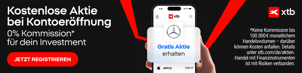 eine kostenlose aktie von XTB