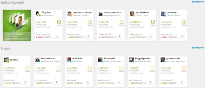 etoro investoři