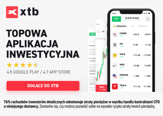 Aplikacja mobilna XTB