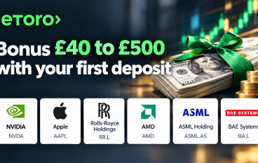 eToro Free Shares - bonus up to 500 GBP eToro Free Shares - bonus up to 500 GBP