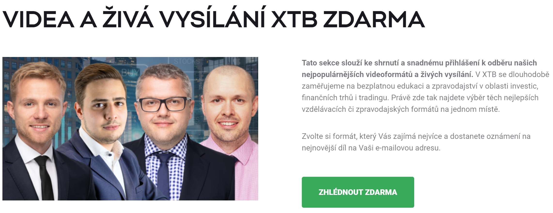 xtb vzdělávání - videa