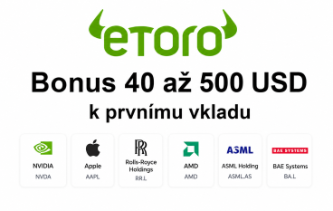 eToro promo akce = akcie zdarma za registraci