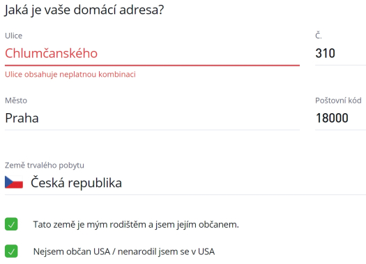etoro chyba behem registrace