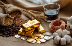 komodity - zlato, káva, bavlna, měď