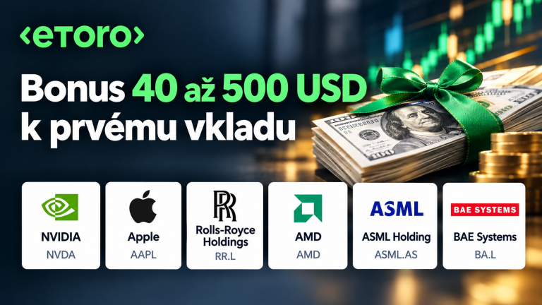 eToro promo akcia = akcia zadarmo za registráciu