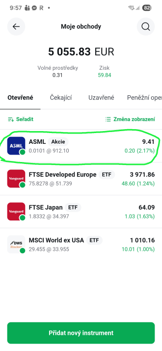 xtb cashback - získaná akcie