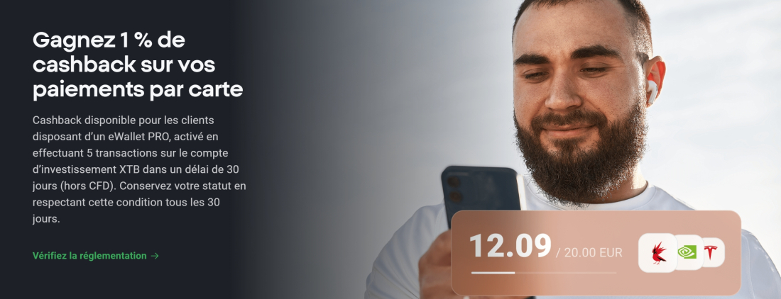 1&nbsp;% de cashback