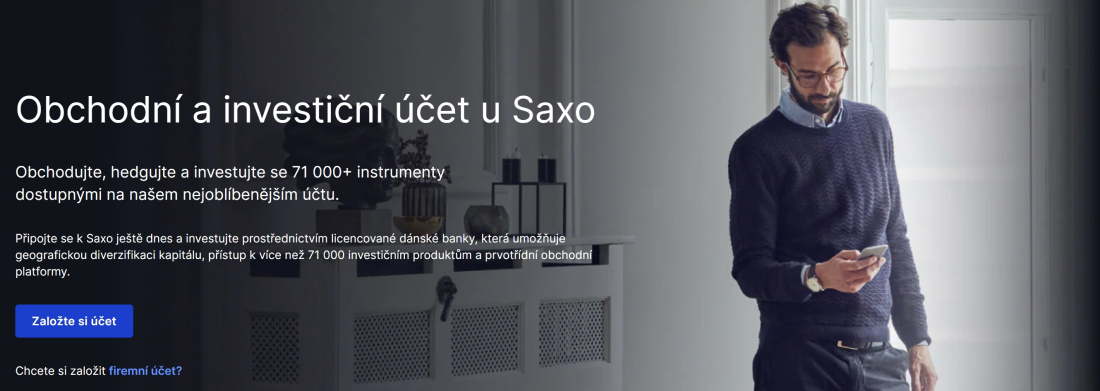 obchodní účet Saxo Bank