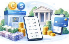 směnárny, banky a fintech aplikace