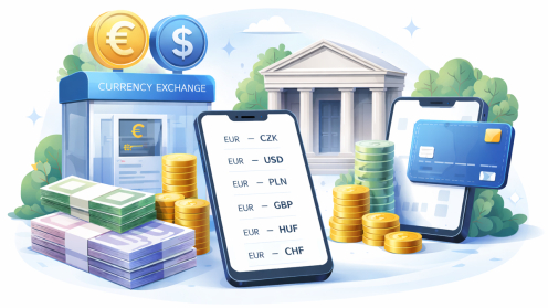 bureaux de change, banques et applications fintech