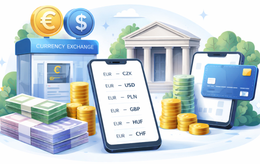 Wechselstuben, Banken und Fintech-Apps