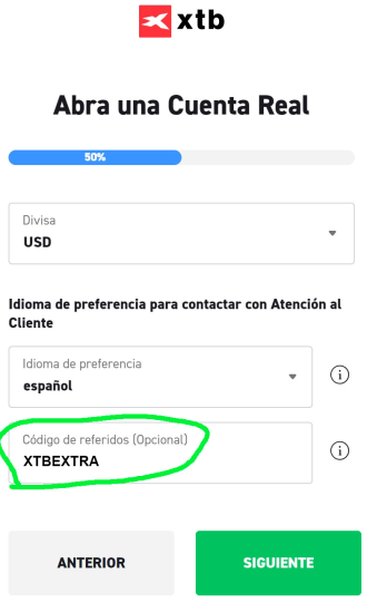 Código de referidos XTB - XTBEXTRA