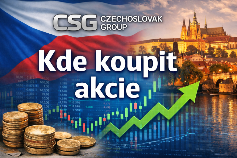 Kde a jak koupit akcie CSG – Czechoslovak Group