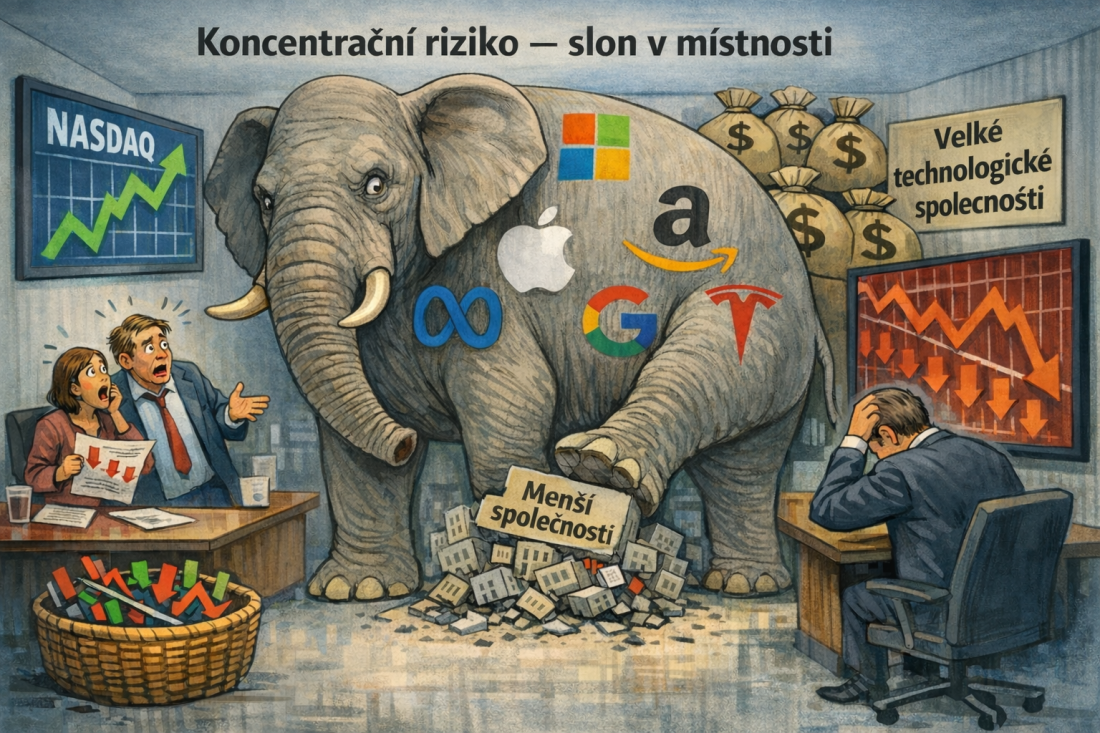 koncentrační riziko akcií