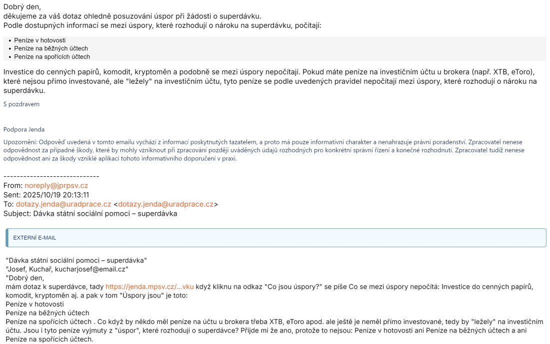superdávka odpoveď na akcie a ETF
