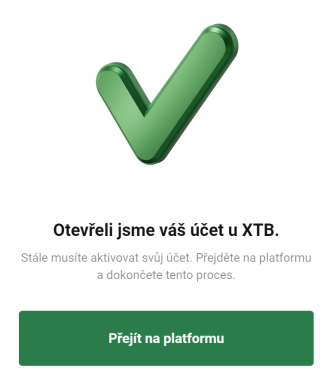 XTB demo účet otevřen
