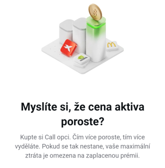 XTB Call opce - Myslíte si, že cena aktiva poroste?
