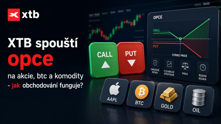 XTB spouští opce na akcie, btc a komodity – jak obchodování funguje?
