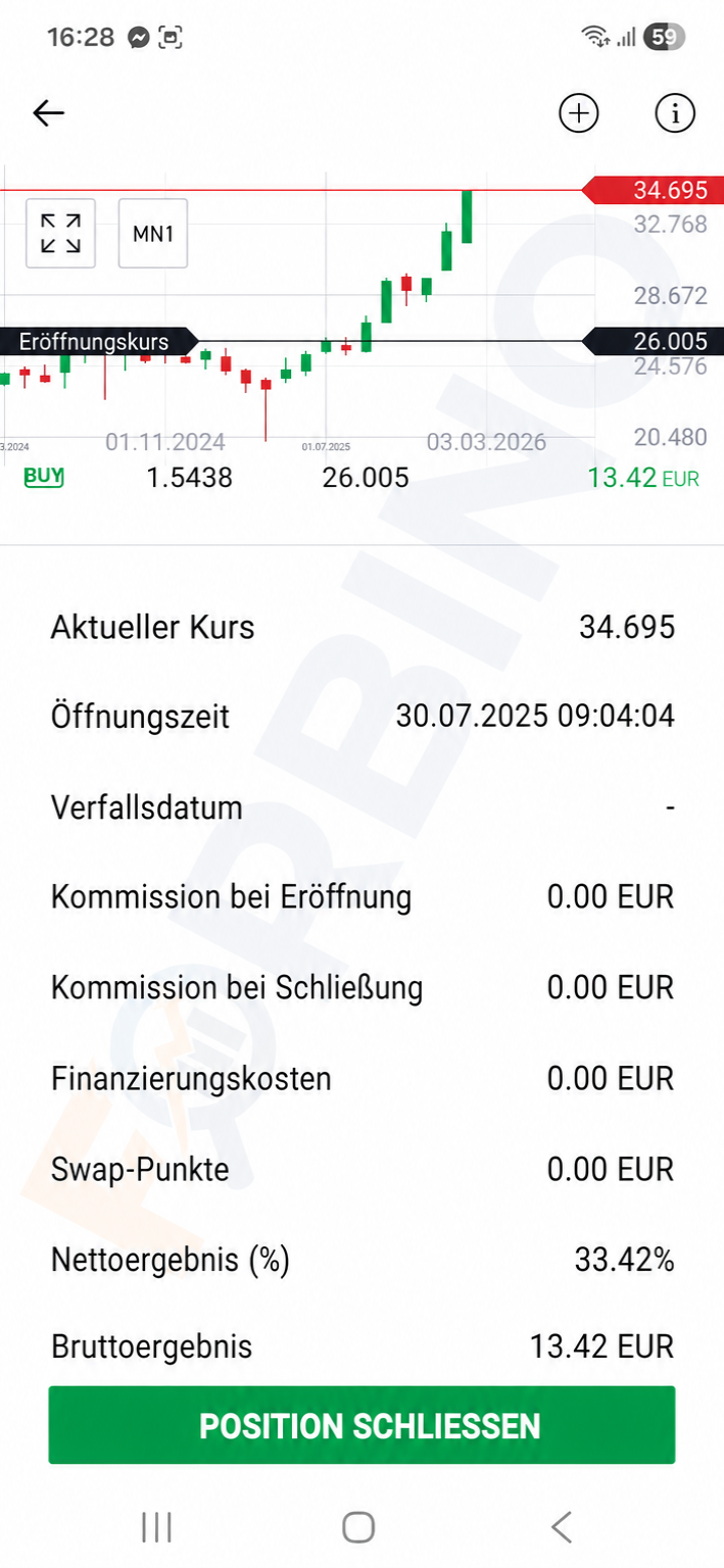 Portfolioeröffnung bei xtb