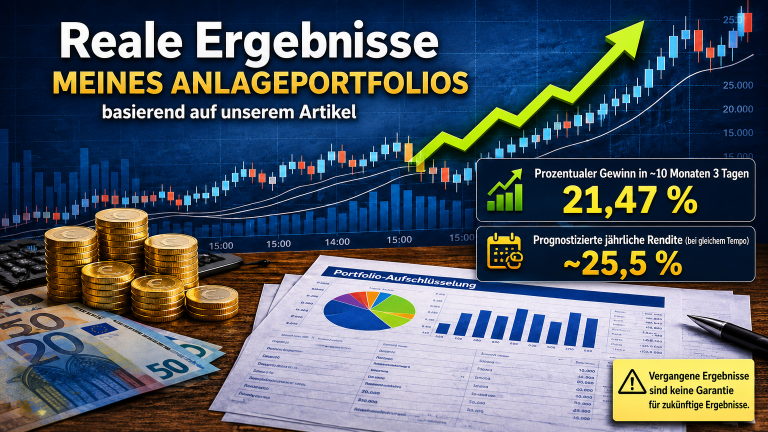 Reale Portfolioergebnisse aus unserem Artikel