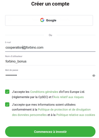 bonus etoro étape 1
