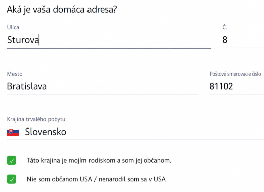 eToro registrácia - správny formát adresy