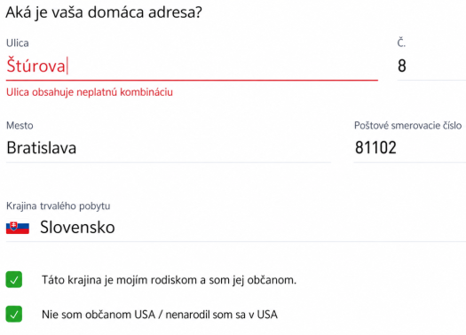 eToro chyba počas registrácie