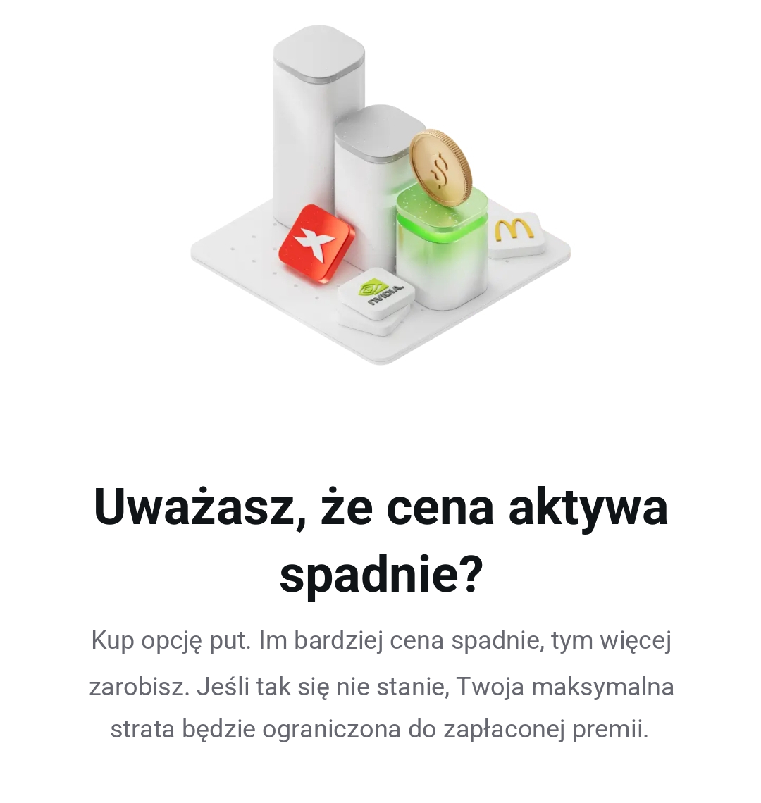 XTB Put opce - Myslíte si, že cena aktiva klesne?