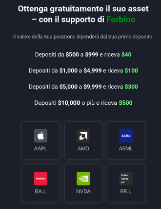 eToro selezione di azioni gratuite