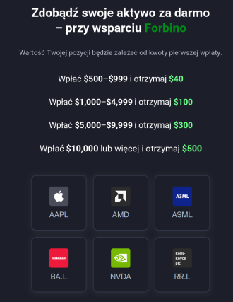 eToro wybór darmowej akcji
