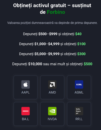 eToro, selectarea acțiunii gratuite