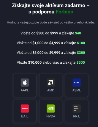 eToro výber akcie zadarmo