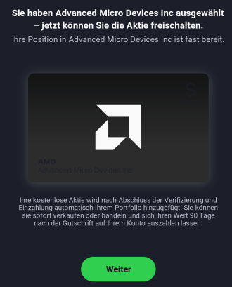 eToro – ausgewählte AMD-Aktie kostenlos