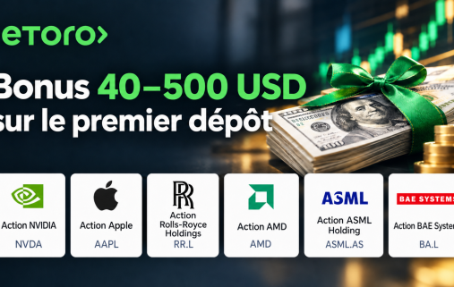 bonus etoro de 40 à 500 USD en actions gratuites