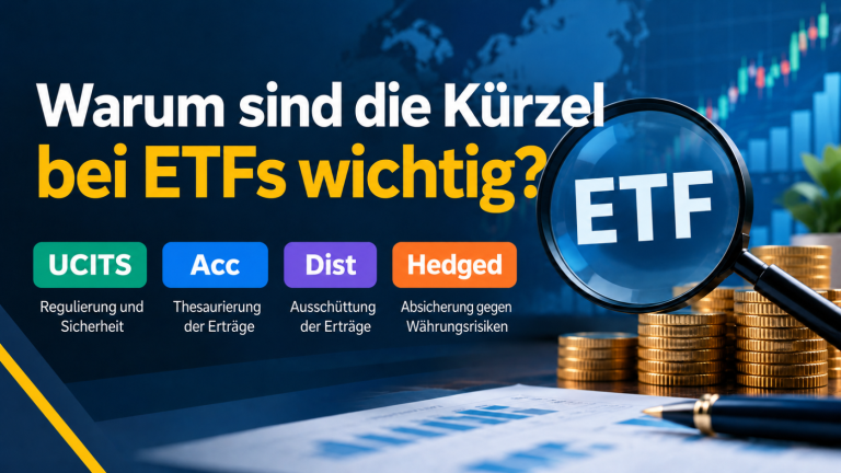 Warum sind die Kürzel bei ETFs wichtig? UCITS, Acc, Dist oder Hedged.