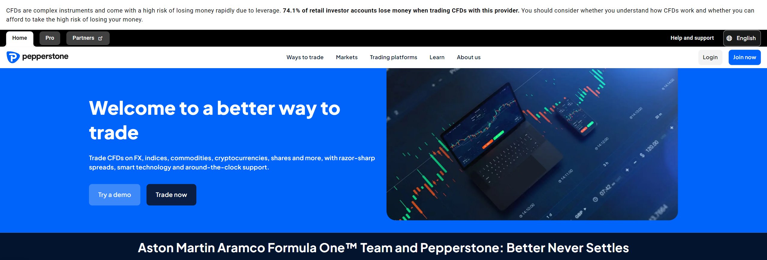 Site-ul Pepperstone pentru Uniunea Europeană