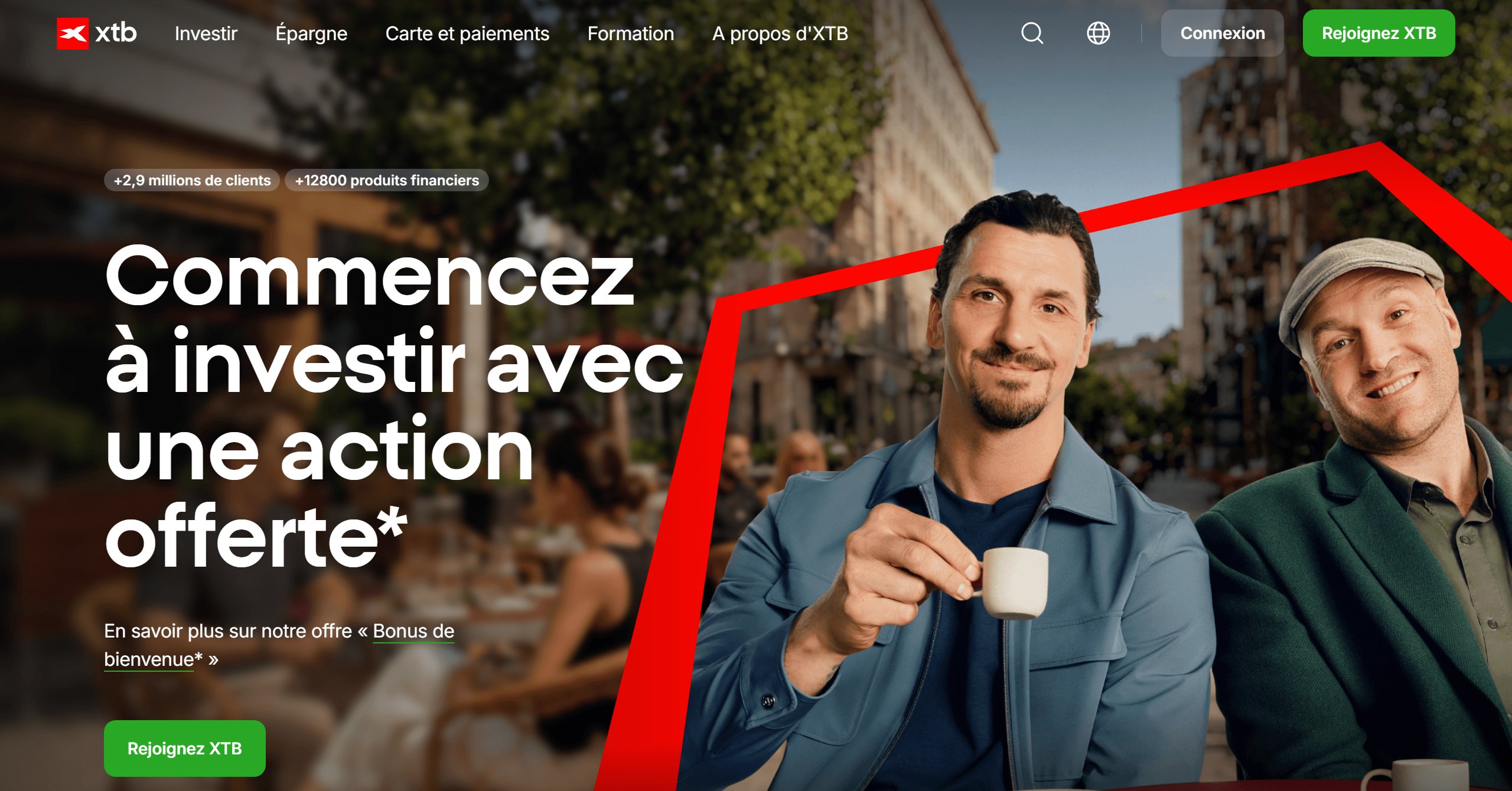 Le site d'XTB en France